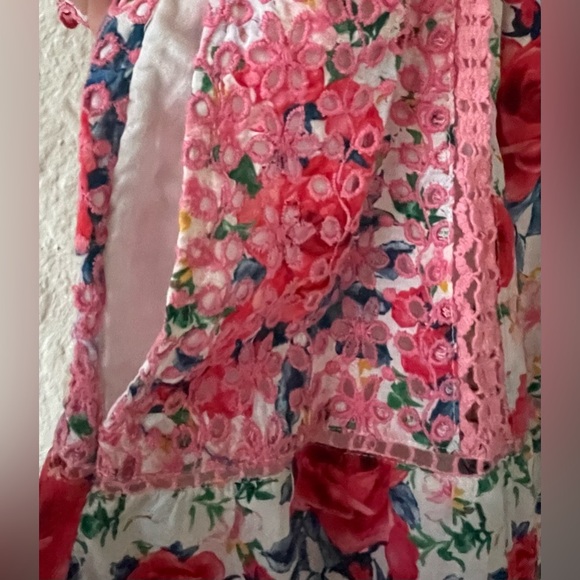 LoveShackFancy Rush Of Red Novalie Scoop Neck Mini Dress SKU: 11315774; S - Picture 10 of 12